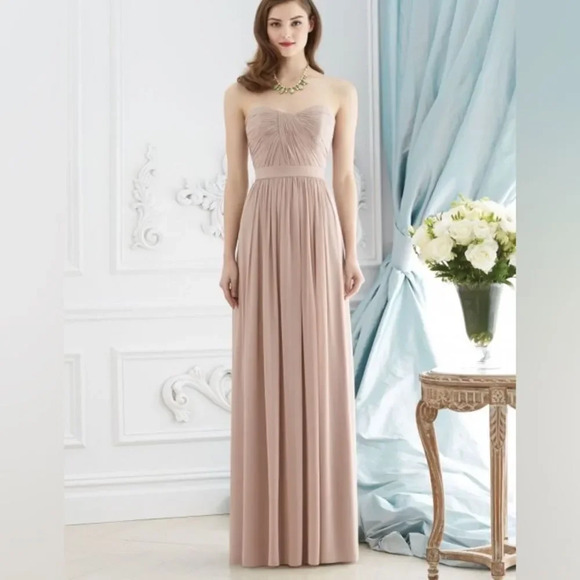 NWT DESSY Collection salmon / ginger pink prom dress / evening gown - Picture 13 of 14